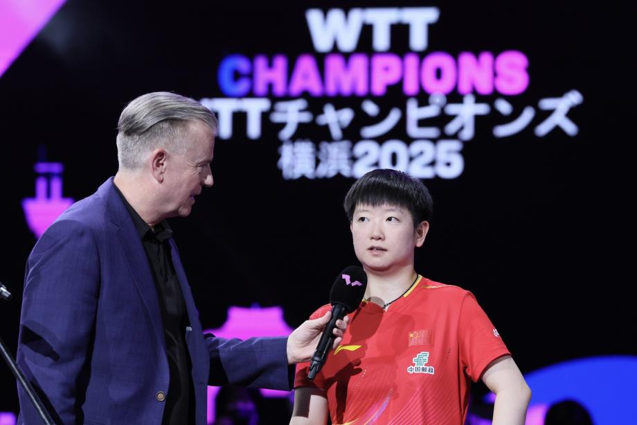 [图]直落四局轻松取胜！WTT横滨第一名  赛孙颖莎跻身四强乒乓球十大品牌
